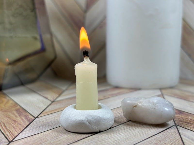 15-Minute Candle Meditation with White Quartz