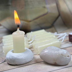 15-Minute Candle Meditation with White Quartz