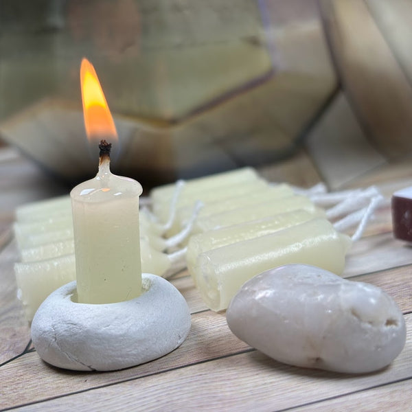 15-Minute Candle Meditation with White Quartz