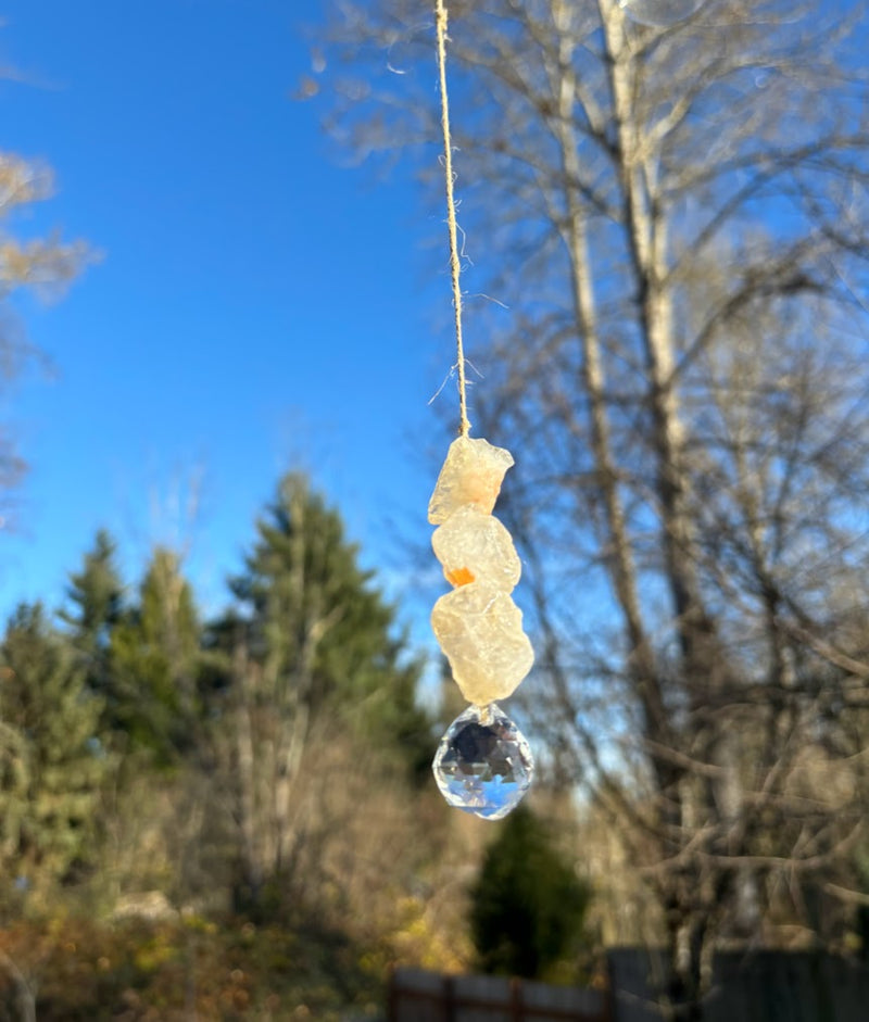 Citrine Crystal Suncatcher