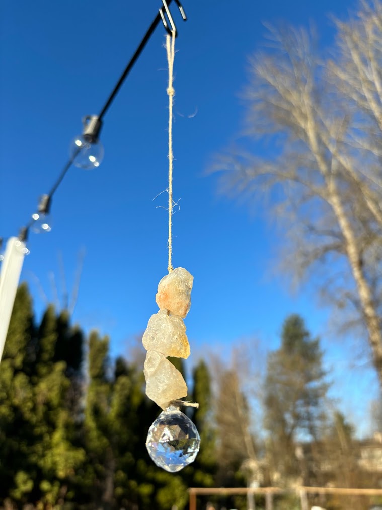 Citrine Crystal Suncatcher