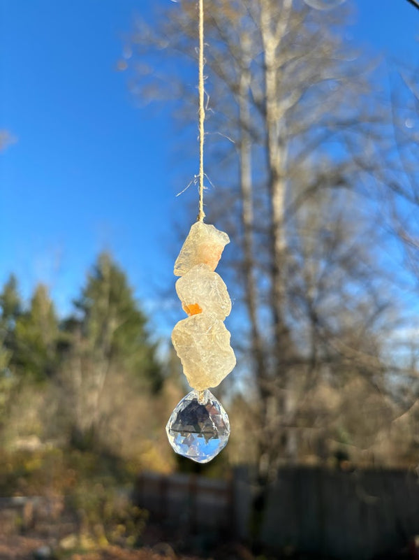 Citrine Crystal Suncatcher