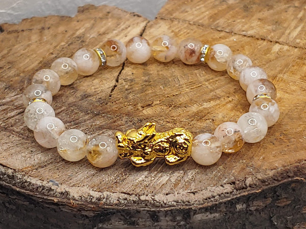 Citrine Pixiu Bracelet Front