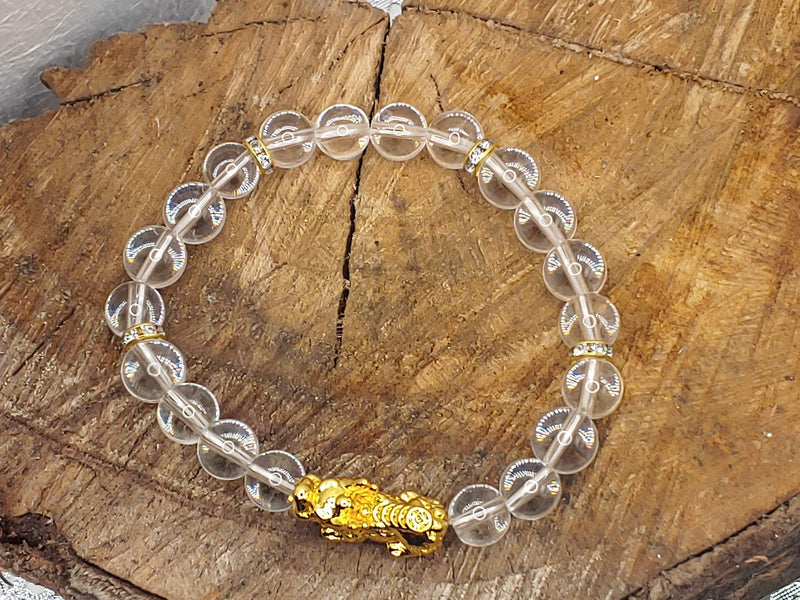 Clear Quartz Pixiu Bracelet Top