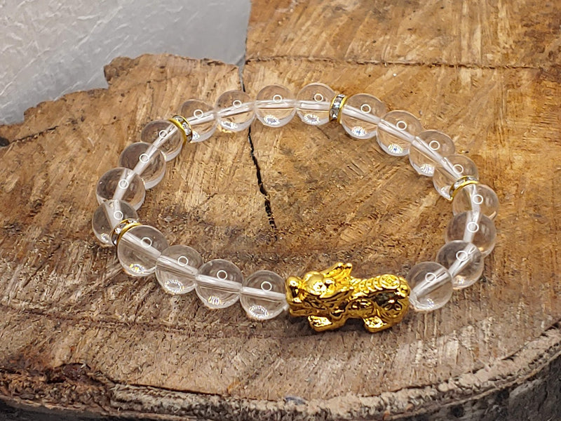 Clear Quartz Pixiu Bracelet Right