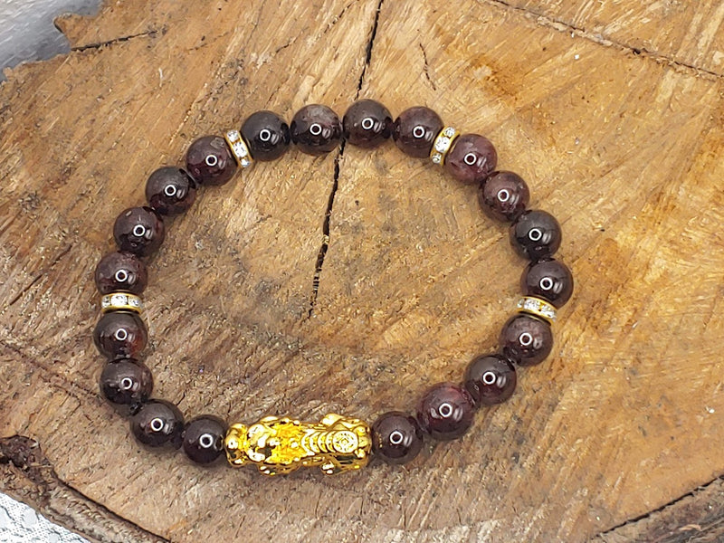 Garnet Pixiu Bracelet Top