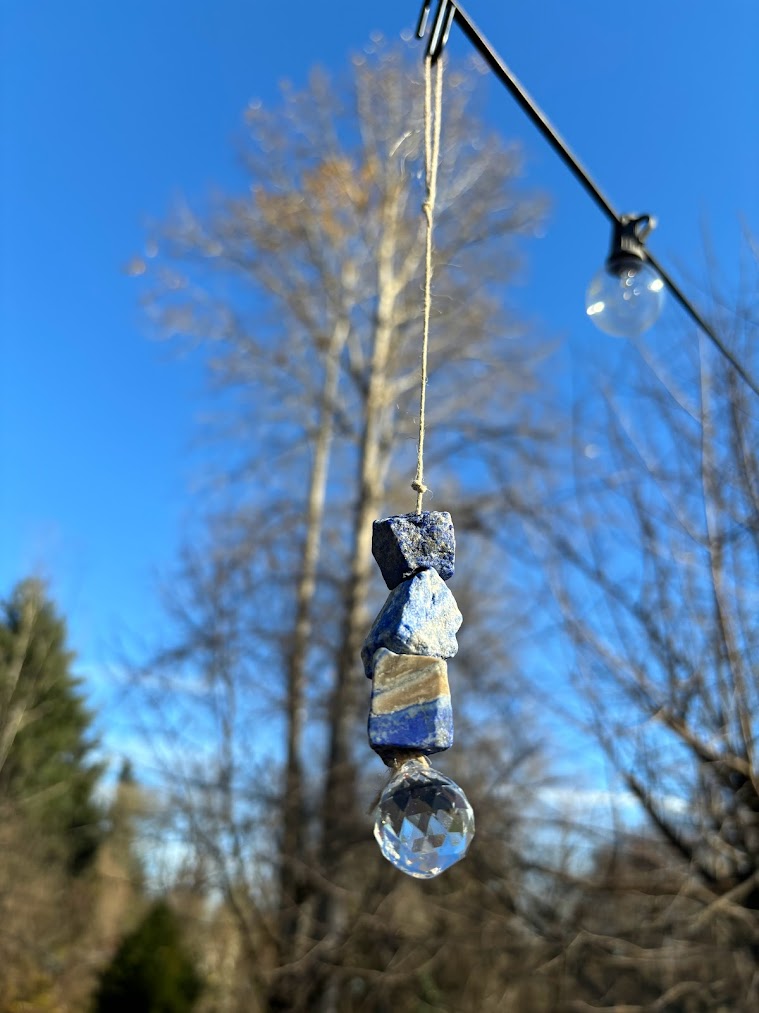 Lapis Lazuli Crystal Suncatcher