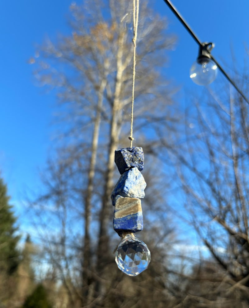 Lapis Lazuli Crystal Suncatcher