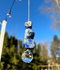 Lapis Lazuli Crystal Suncatcher